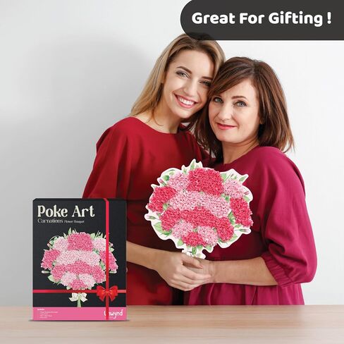 Unwynd Poke Art Flower Bouquet, Mess-Free Arts and Crafts for Adults, DIY Home Décor, Teen Craft Kits, Gifts for Women and Men in Saudi Arabia