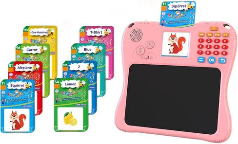 EASEGMER 3 in 1 Educational Learning Toys - 8'' Drawing Tablet and 130 Talking Flash Cards Toddler Learning Tablet and Preschool Learning Activities, Best Gift for Girls/Boys 3-12 Years in Kuwait
