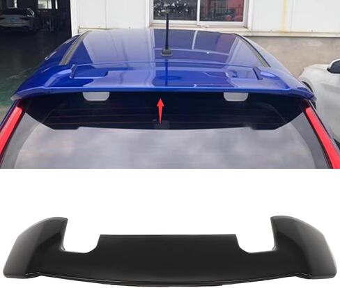 ECCPP خلفي نافذة سقف المفسد جناح مع خفيفة الفرامل 3RD ABS ملاءمة لعام 2014-2019 ل Honda Fit Roof Spoiler Matte أسود السقف الخلفي المفسد in Saudi Arabia