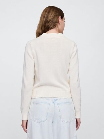 GAP Women's High Neck Cotton Crew Sweater in Saudi Arabia