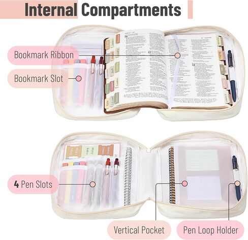 Mr. Pen- Bible Case, Plaid Pattern, Bible Covers for Women, Bible Cover, Bible Bag, Bible Covers for Girls, Bible Carrying Case for Women, Bible Holder Case for Women, Kids Bible Cover, Bible Carrier in Saudi Arabia
