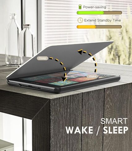 MoKo Case for All-New 7" Kindle Paperwhite 12th Generation 2024&Kindle Colorsoft Signature Edition 2024, Lightweight PU Protective Shell Cover with Auto Wake/Sleep for Kindle Paperwhite 2024, Black in Saudi Arabia