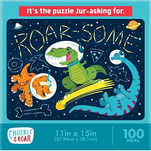 Chuckle & Roar - Cool Cats Puzzle - Engaging and Educational Puzzles for Kids - Larger Pieces Designed for Preschool Hands - 100 PC Jigsaw Puzzle in Saudi Arabia
