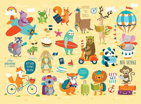 Chuckle & Roar - Cool Cats Puzzle - Engaging and Educational Puzzles for Kids - Larger Pieces Designed for Preschool Hands - 100 PC Jigsaw Puzzle in Saudi Arabia
