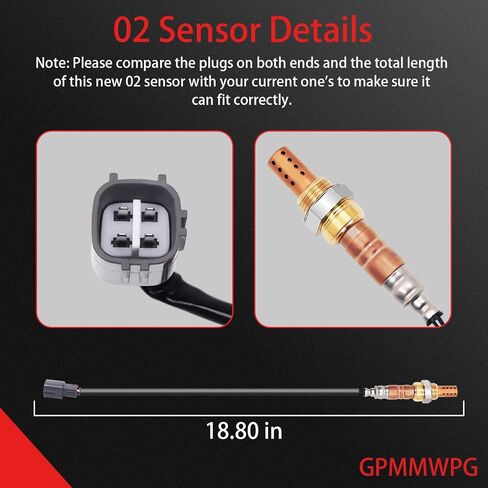 2pcs O2 Sensor 234-4260 ، 02 مستشعر في اتجاه مجرى النهر ، مستشعر الأوكسجين بديل بديل متوافق مع Toyota لـ 4runner لـ Avalon for tacoma for taComa for tundra for Venza in Saudi Arabia