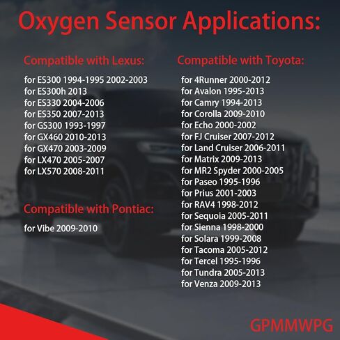 2pcs O2 Sensor 234-4260 ، 02 مستشعر في اتجاه مجرى النهر ، مستشعر الأوكسجين بديل بديل متوافق مع Toyota لـ 4runner لـ Avalon for tacoma for taComa for tundra for Venza in Saudi Arabia