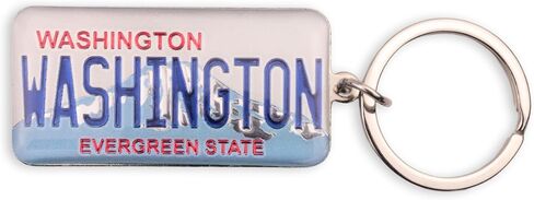 Westmon Works Washington Keychain Convivel Sounderen Leargreen Lucky Lucky Ring Ring Metal Key Ring in Saudi Arabia