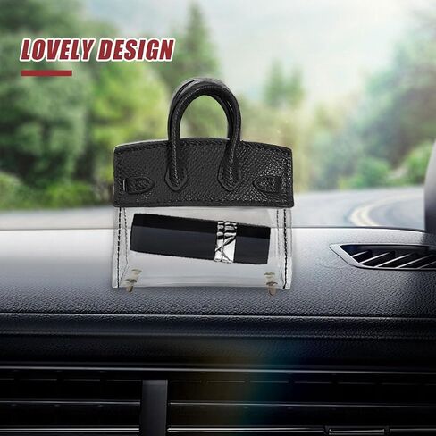 Mini Creative Handbag Car Key Case, Exquisite Transparent Key Chain Holder Bag, Cute Key Fob Keychain Case Small Handbag for Woman Girl (Blue) in Saudi Arabia