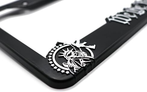 We The People for America 3D Raised License Plate Frame | 1 Pack Car License Plate Cover | Universal US Car Black License Plate Holder | Auto Accessories (Car, Truck and SUV) in Saudi Arabia