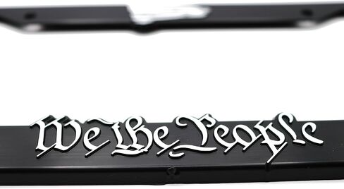 We The People for America 3D Raised License Plate Frame | 1 Pack Car License Plate Cover | Universal US Car Black License Plate Holder | Auto Accessories (Car, Truck and SUV) in Saudi Arabia