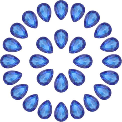 MECCANIXITY 80 قطعة 10 × 14 مم أحجار الراين على شكل دمعة أكريليك مدببة من الخلف حجر الراين أحجار كريمة لصنع المجوهرات والحرف اليدوية والزينة الكريستالية، أرجواني عميق in Kuwait