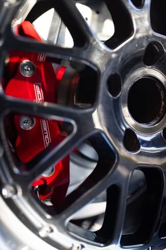 Power Stop Rear S5298 Pair of High-Temp Red Powder Coated Calipers For Ford Edge 2011-2014, Lincoln MKX 2011-2015 [Model Specific] in Kuwait