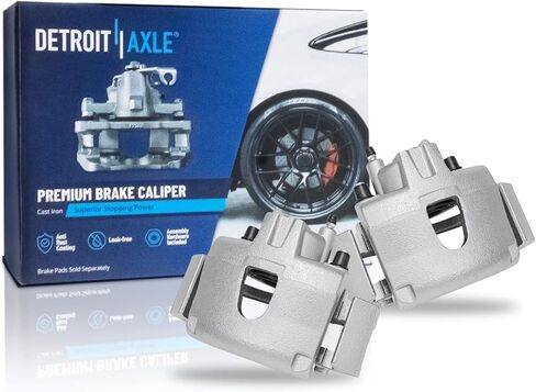 Detroit Axle - Front 2pc Brake Calipers for Chrysler Voyager Town & Country Grand Caravan, 2 Disc Brake Calipers Replacement in Saudi Arabia