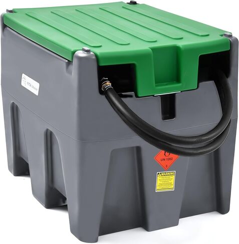 YITAMOTOR Portable Diesel Tank 55 Gallon, Diesel Fuel Tank with 12V Electric Transfer Pump with Auto Fueling Nozzle & 360°Swivel Connector 13.1ft Rubber Hose in Saudi Arabia