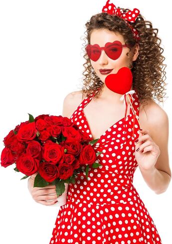 Geyoga 24 Pairs Heart Sunglasses Bulk Heart Shaped Sun Glasses Rimless Eyeglass for Women Men Spring Summer Party in Saudi Arabia
