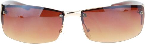 PASTL Half Rim Rimless Style Rectangular Sunglasses Unisex Classic Fashion UV 400 in Saudi Arabia