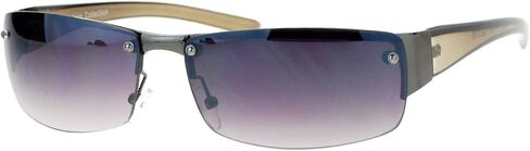 PASTL Half Rim Rimless Style Rectangular Sunglasses Unisex Classic Fashion UV 400 in Saudi Arabia