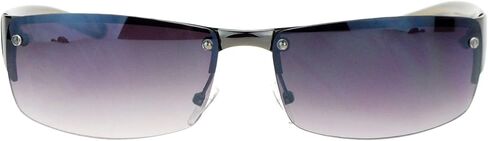 PASTL Half Rim Rimless Style Rectangular Sunglasses Unisex Classic Fashion UV 400 in Saudi Arabia