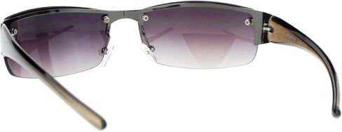 PASTL Half Rim Rimless Style Rectangular Sunglasses Unisex Classic Fashion UV 400 in Saudi Arabia