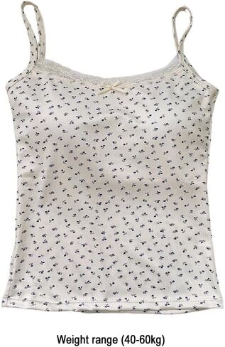 Girls Floral Print Camisole Crop Top Sleeveless Built-in Bra Bralette Slim Fit Cami Tops for Teen Girls in Saudi Arabia