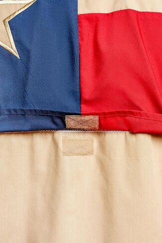 Men's Khaki Texas Flag Fishing Shirts Short Sleeves in Kuwait