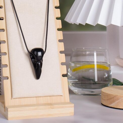 Obsidian Crystal Raven Skull Statue Mystical Gothic Decor,1.9 Inch Natural Gemstone Crow Skull Figurine for Home Faux Bird Bone Jewelry Necklace Decor,Witchy Gift for Men and Women in Saudi Arabia