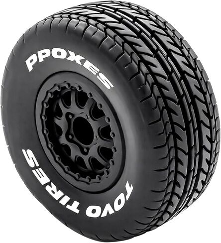 4PCS RC Short Course Truck Tire 12MM RC Wheels and Tires,1/10 Scale Off-Road Tyre Set Competible for Traxxas Slash Losi Tenacity Redcat HPI HSP RC Buggy Car in Kuwait
