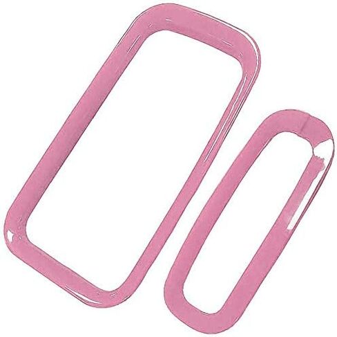 E-cowlboy 4PCS Interior Accessories Decoration Cover Trim Kit Front+Rear Water Cup Holder Trim Gear Shift Box Trim Transfer Case Trim for Jeep Wrangler JK JKU 2011-2018 4-Door (Pink) in Saudi Arabia