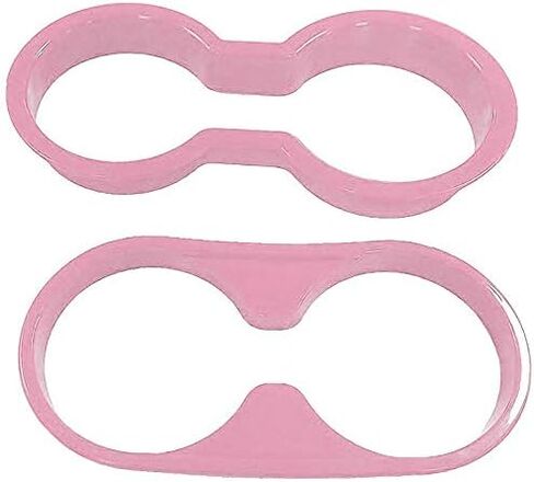 E-cowlboy 4PCS Interior Accessories Decoration Cover Trim Kit Front+Rear Water Cup Holder Trim Gear Shift Box Trim Transfer Case Trim for Jeep Wrangler JK JKU 2011-2018 4-Door (Pink) in Saudi Arabia