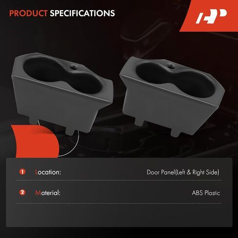 A-Premium Cup Holder متوافق مع RAM 1500 ، 2500 ، 3500 ، 4500 ، 5500 ، 2019-2024 ، لوحة الباب اليسرى واليسرى in Saudi Arabia