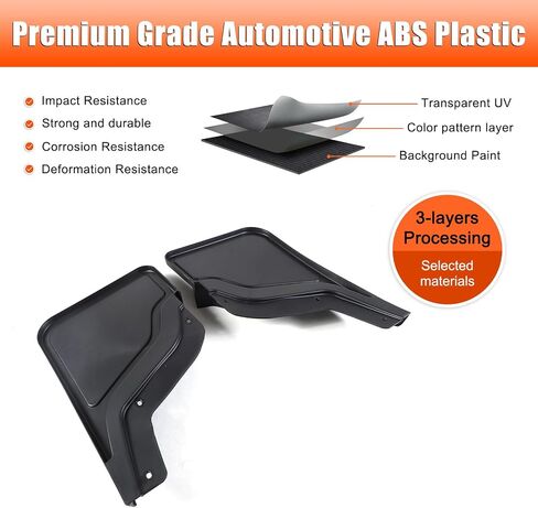 للاطلاع على إكسسوارات الالتقاط الهاممر EV اللوحات الطينية ، حراس Mudguards 2pcs ، واقي دفقة خلفية لا يوجد حفر مطلوب مع Hummer EV Pickup 2022 2023 2024 2025+ (ABS) in Saudi Arabia