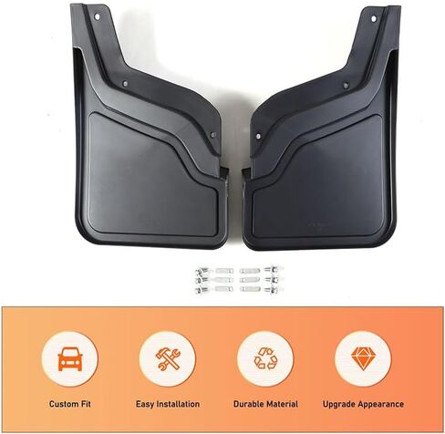 للاطلاع على إكسسوارات الالتقاط الهاممر EV اللوحات الطينية ، حراس Mudguards 2pcs ، واقي دفقة خلفية لا يوجد حفر مطلوب مع Hummer EV Pickup 2022 2023 2024 2025+ (ABS) in Saudi Arabia