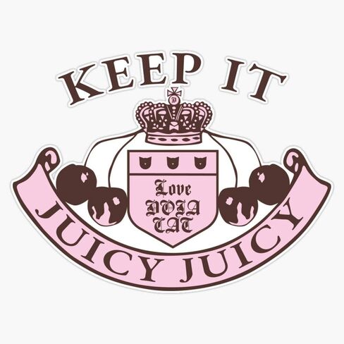 Leyland Designs Keep It Juicy Juicy Sticker Outdoor Rated Vinyl Sticker Decal for Windows, Bumpers, Laptops or Crafts 5" in Saudi Arabia