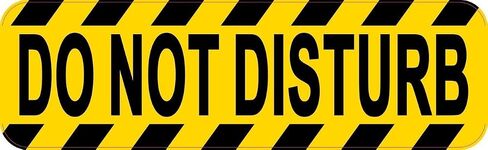 StickerTalk Do Not Disturb Magnet, 10 inches by 3 inches in Saudi Arabia