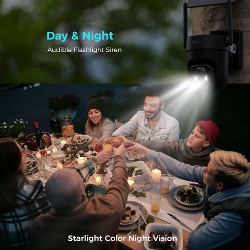Vicohome 2CQ4 2K AI Solar Security Camera Wireless Outdoor ، Cam Camed Beathy Powered ، Vision Color Night ، صوت ثنائية ، اكتشاف الحركة ، سهلة الإعداد ، صفارات الإنذار المصباح المسموع 180 يومًا من سياسة التبادل in Kuwait