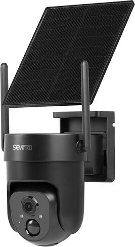 Vicohome 2CQ4 2K AI Solar Security Camera Wireless Outdoor ، Cam Camed Beathy Powered ، Vision Color Night ، صوت ثنائية ، اكتشاف الحركة ، سهلة الإعداد ، صفارات الإنذار المصباح المسموع 180 يومًا من سياسة التبادل in Kuwait