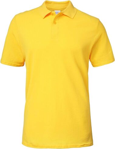 Gildan 64800 Softstyle Adult Double Pique Polo Shirt - Daisy - L in Saudi Arabia