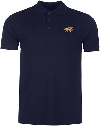 Polo Shirts for Men Gold Bee Embroidered Short Sleeve Mens Polo Shirts in Kuwait