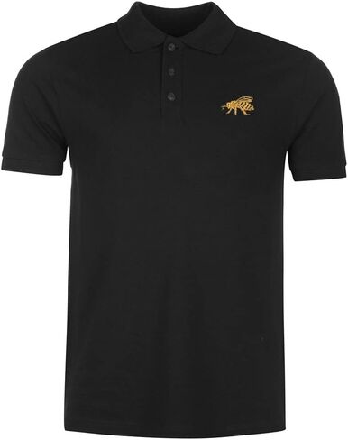 Polo Shirts for Men Gold Bee Embroidered Short Sleeve Mens Polo Shirts in Kuwait
