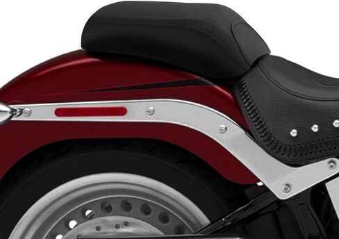 XMT-MOTO Rear Passenger Seat Fit For Harley Fat Boy Heritage Softail Classic 2007-2017,Black in Saudi Arabia