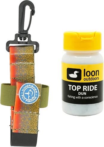 Loon Outdoors Top Ride Dun Powder Dry Fly Floatant with Kingfisher Dry Shake Holder in Saudi Arabia