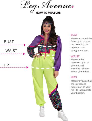 Leg Avenue Womens 2 PC Rad 80s TrackSuit in Saudi Arabia