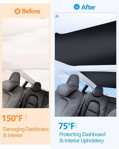 2026 Tesla Sunshade Roof Model y Juniper 2025 Roof Sunshade No Gap & Sagn Free Glass Model y in Kuwait
