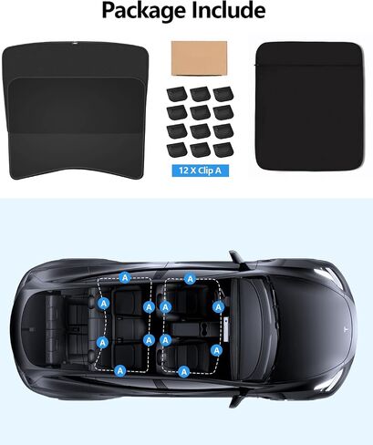 2026 Tesla Sunshade Roof Model y Juniper 2025 Roof Sunshade No Gap & Sagn Free Glass Model y in Kuwait