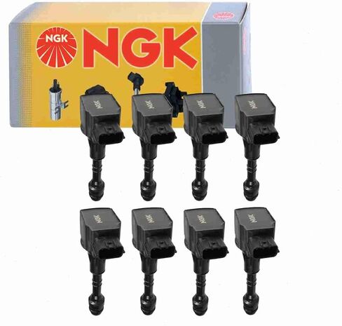 8 PC NGK Ignition Coils متوافقة مع Nissan Titan 5.6L V8 2004-2006 in Kuwait