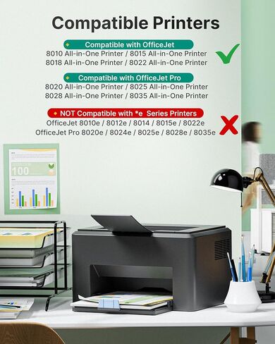 خراطيش حبر 910XL لطابعات HP (4 عبوات) استبدال HP 910XL حبر خراطيش التحرير والسرد استخدام لسلسلة OfficeJet 8010 8020 ، Pro 8020 ، 8030 Series Printer | الأسود السماوي أرجواني أصفر in Kuwait