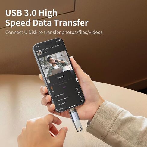 Mcdodo 36W USB-C to Lightning Adapter with Lanyard, Type-C to Lightning Adapter PD Fast Charging for iPhone/AirPods/Original MacBook, Support Charging&Data Transmission in Kuwait