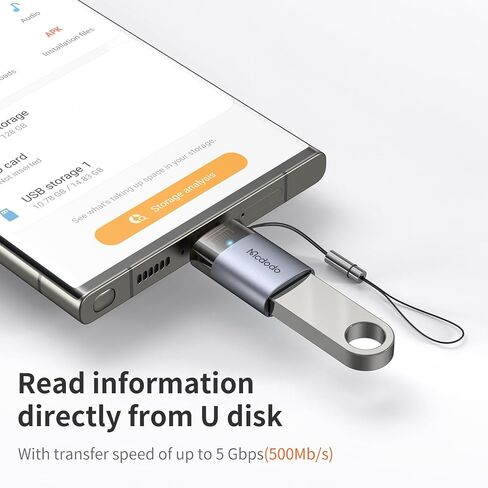 Mcdodo 36W USB-C to Lightning Adapter with Lanyard, Type-C to Lightning Adapter PD Fast Charging for iPhone/AirPods/Original MacBook, Support Charging&Data Transmission in Kuwait