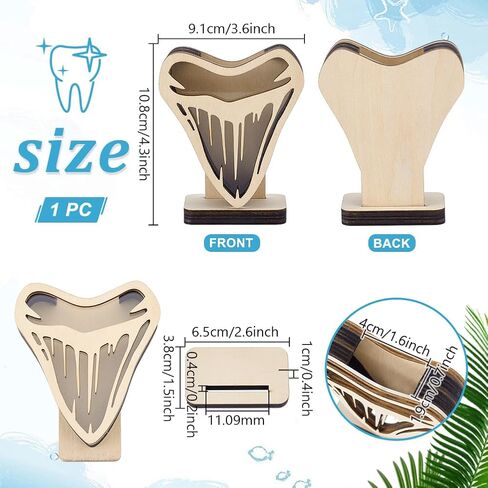 ph pandahall shark shark display case ، 4.2x3.5 inch shark shark shark shark box with window wood wood road in Saudi Arabia