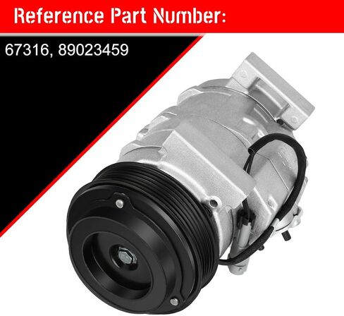 ضاغط تكييف الهواء Cciyu مناسب لـ Cadillac Deville 4.6L 2000-2005 AC مضخة AC مع القابض 2012-2013 لـ Chevrolet Silverado 1500 4.3L in Saudi Arabia